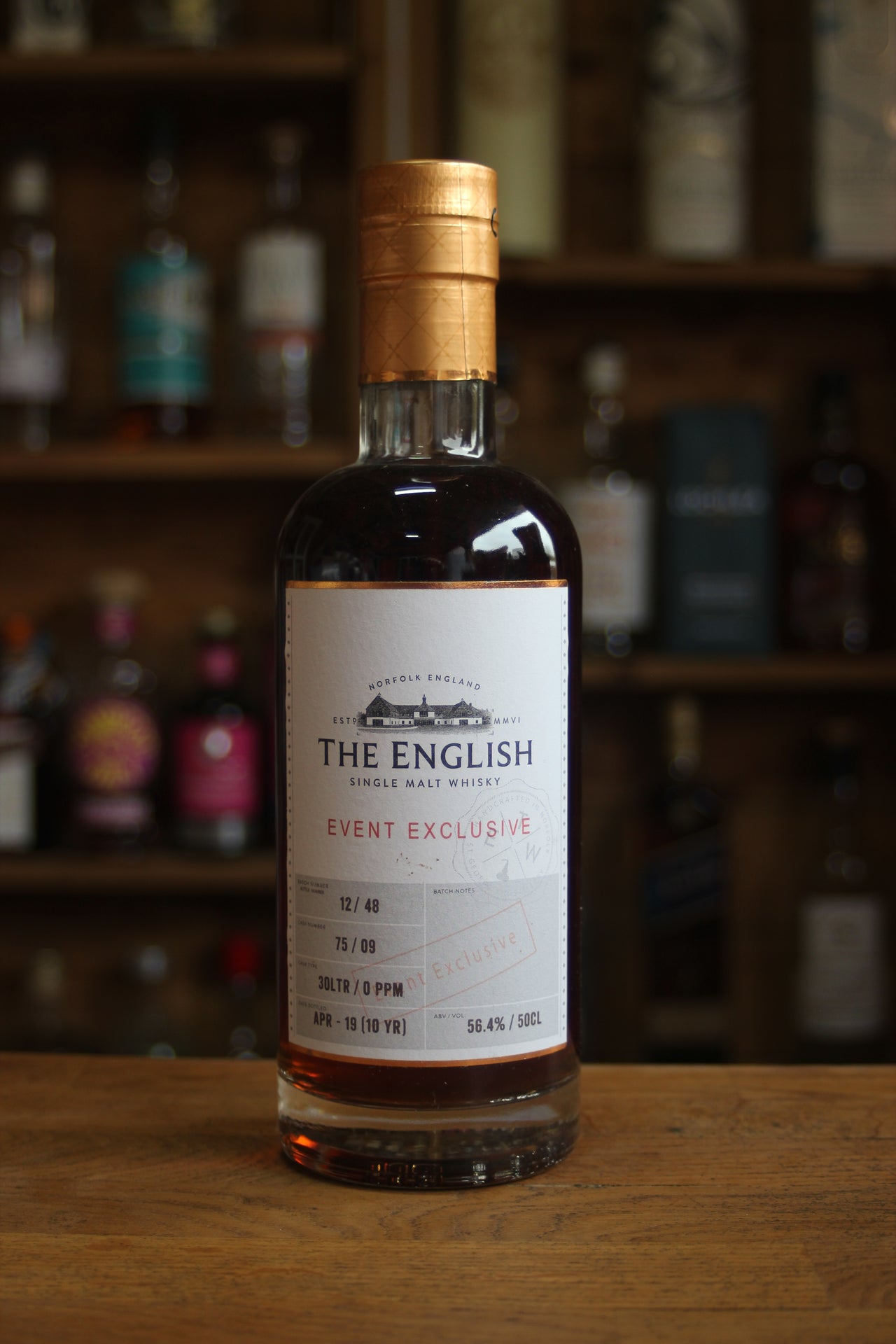 The English Single Malt Whisky Event Exclusive 50cl 56.4% Vol