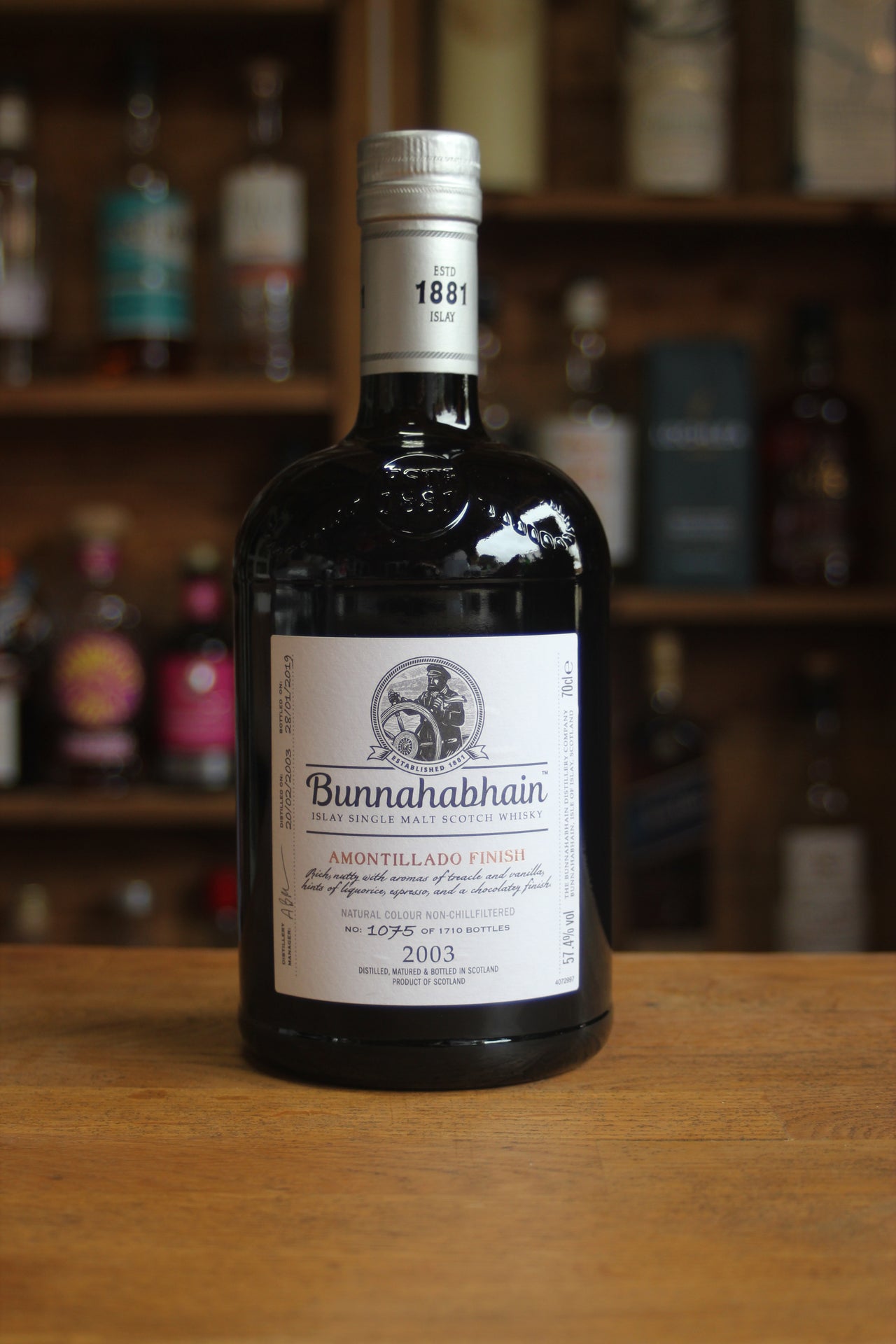 Bunnahabhain Amontillado Finish 2003 70cl 57.4% Vol
