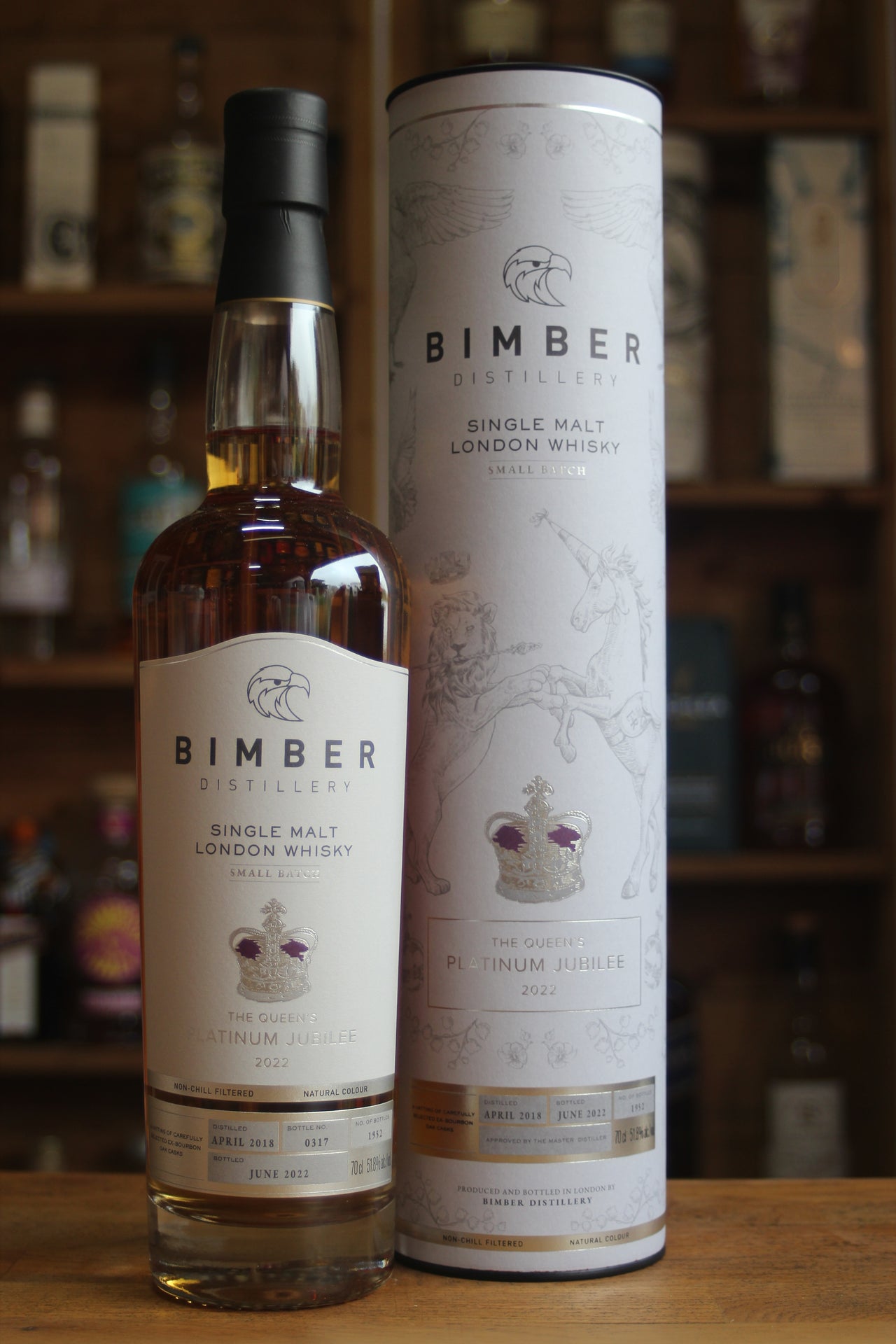 Bimber Distillery The Queens Platinum Jubilee 2022 70cl 51.8% Vol